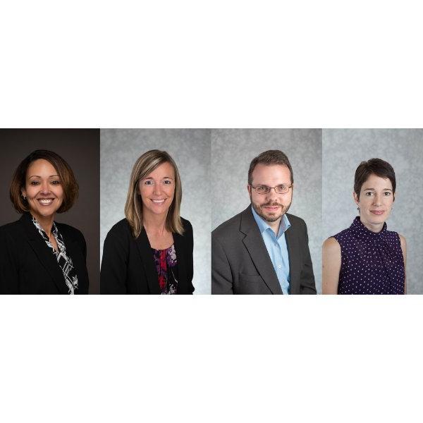 from left are headshots of Lindsay Corneal, Robert Talbert, Kristin Meyer and Alisha Davis